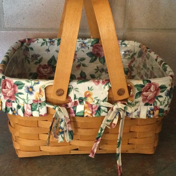 🎉🎉SALE🎉🎉LONGABERGER BASKET💯CAKE SMALL PICNIC 🤎VINTAGE🤎EUC - Picture 6 of 12